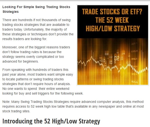 52 week high trading strategies