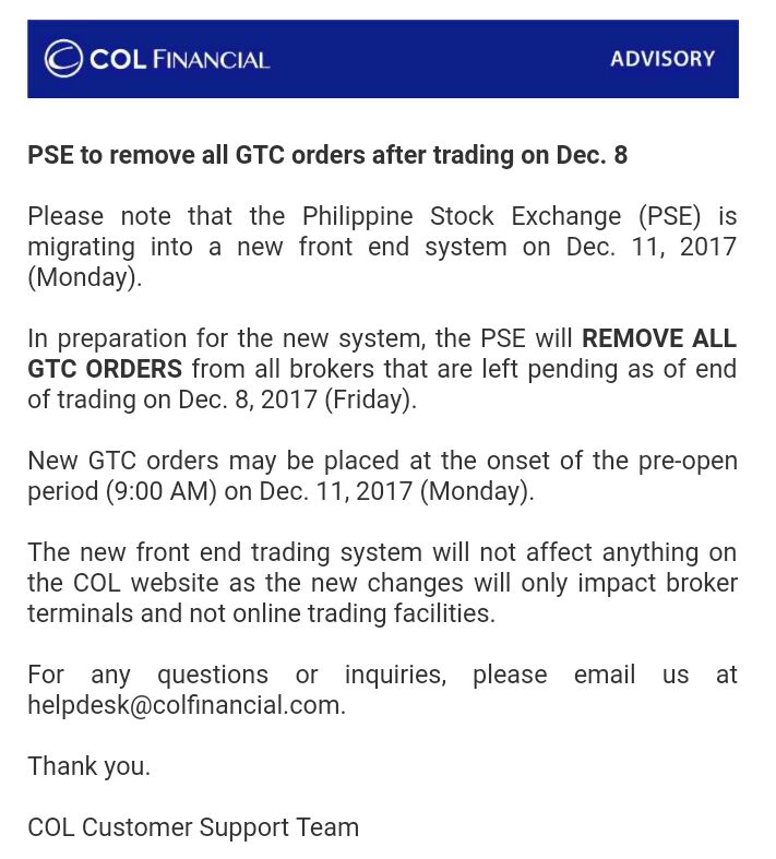 Trading system of pse