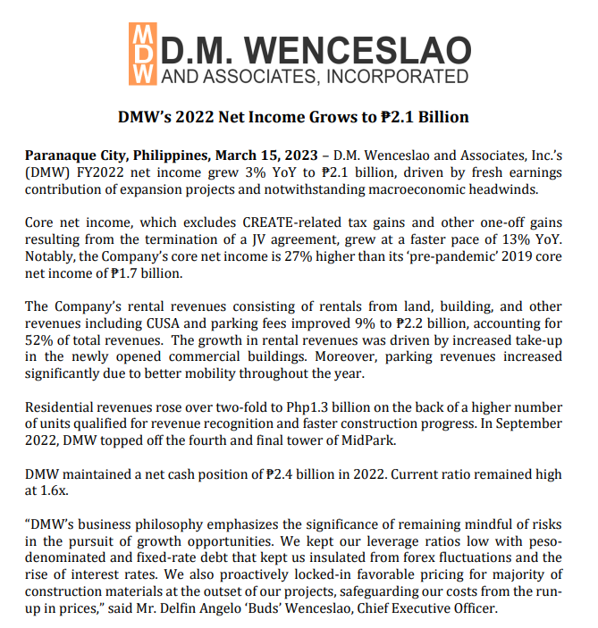 $PSE:PSE $PSE:DMW Press Release: D.M. Wenceslao And Associates, Inc.’s ...